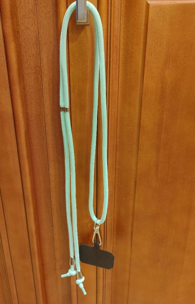 Cell phone lanyard and black card. Teal. Nwot.